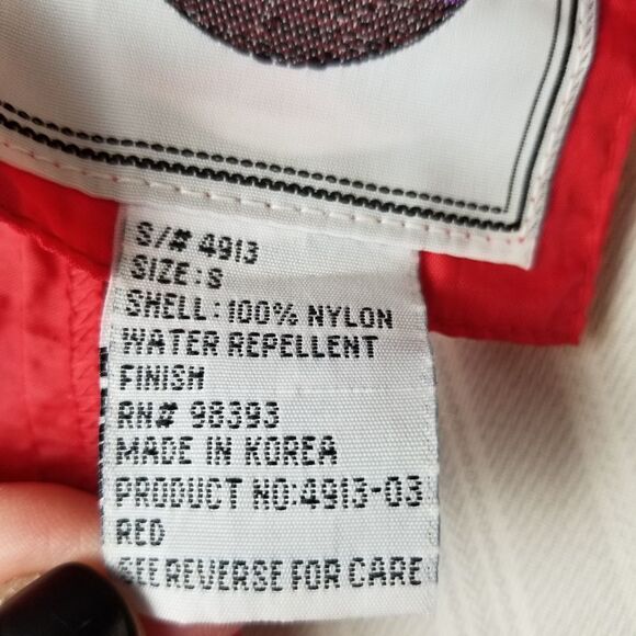 Vintage Red Nylon Windbreaker w/Hood S - Picture 7 of 9